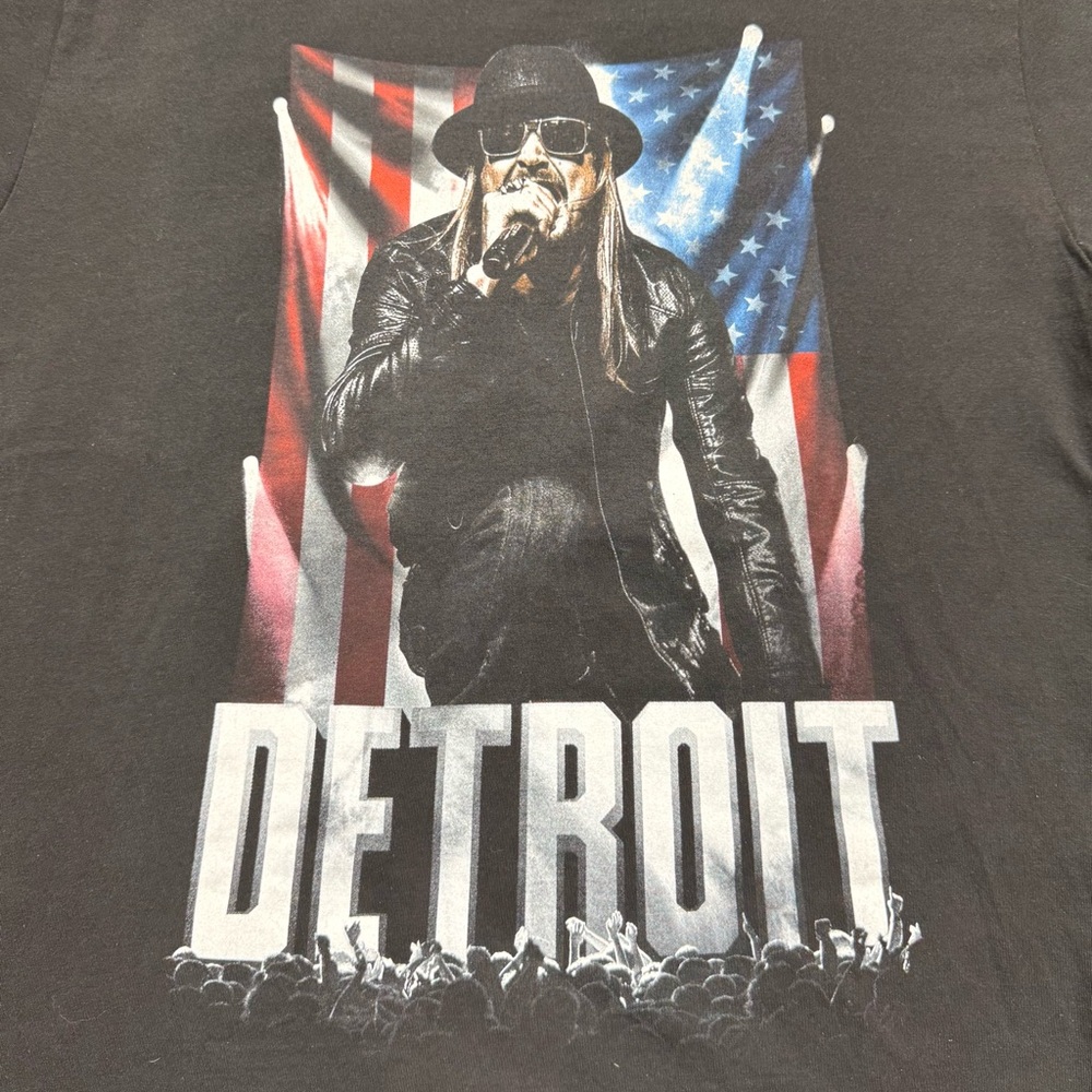 Kid Rock Detroit Concert T-Shirt Men’s Size XL Black Country Music - Picture 2 of 5